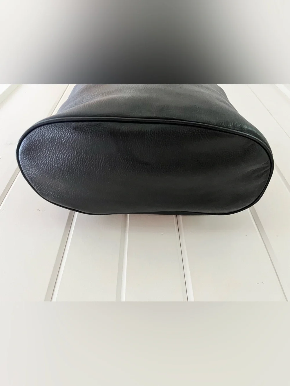 Banana Republic Black Pebbled Leather Satchel/Shoulder Bag